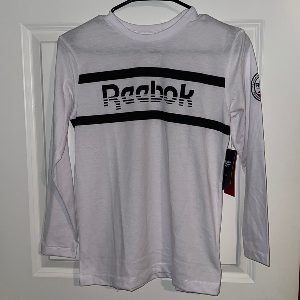 Youth 10/12 Reebok White Long Sleeve NWT